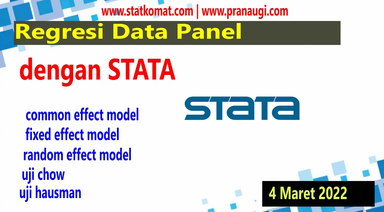 Panel Data Regression dengan STATA — Materi 3